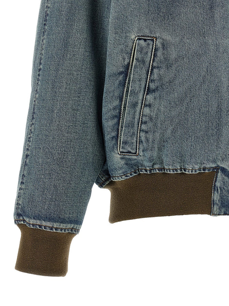 Denim bomber jacket