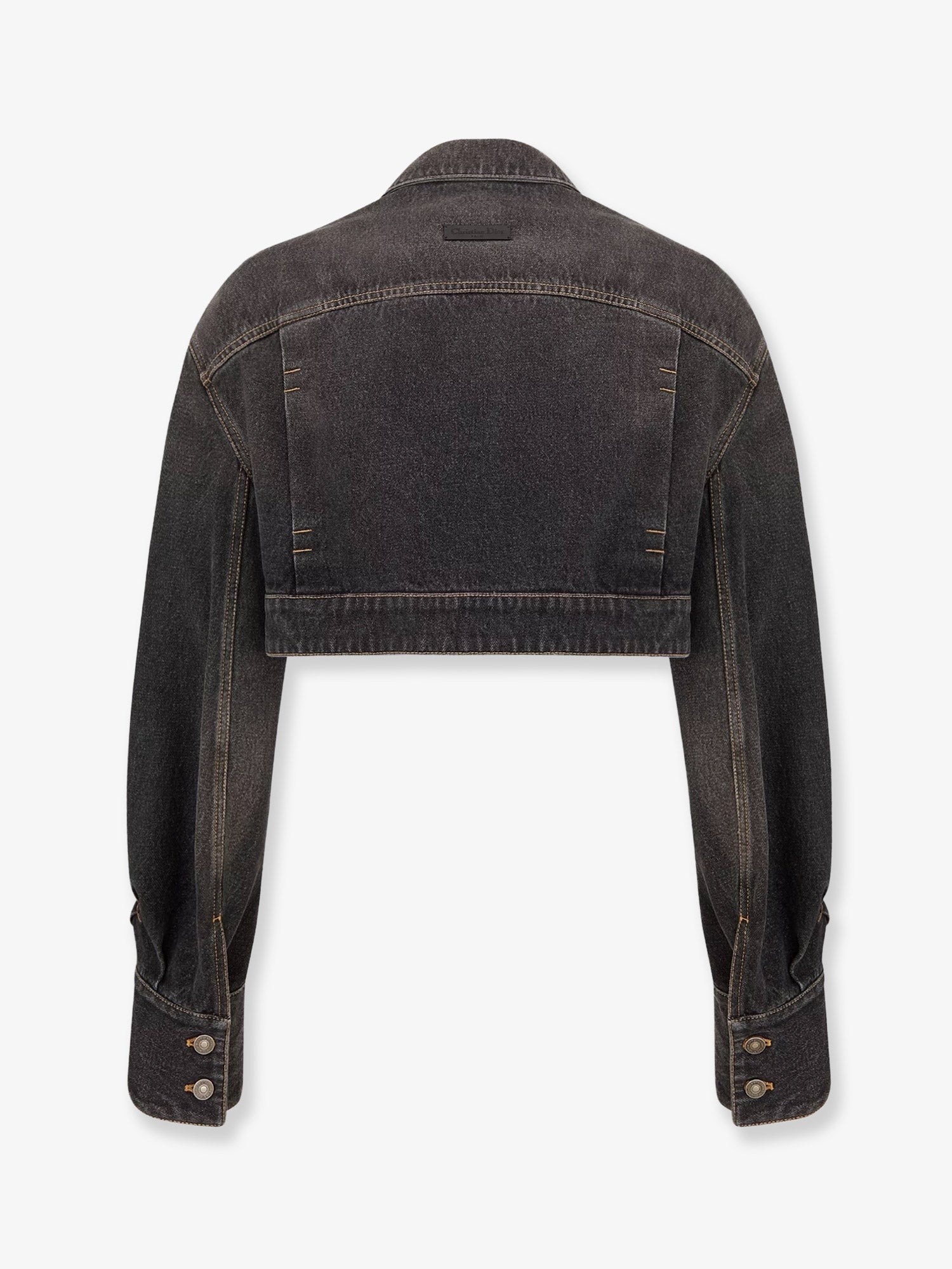 Denim jacket with bustier detail