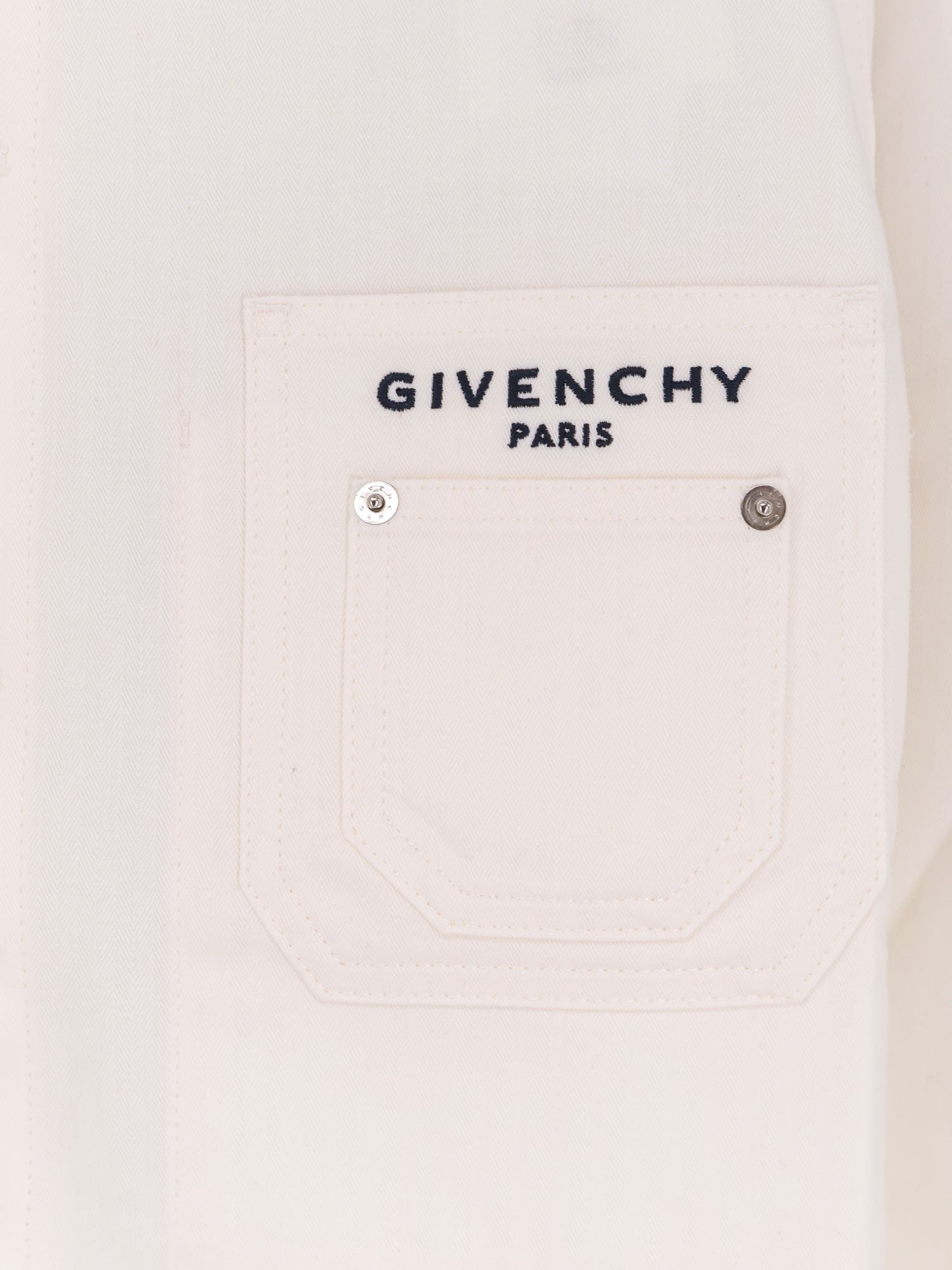 Denim jacket with iconic lettering logo on the front