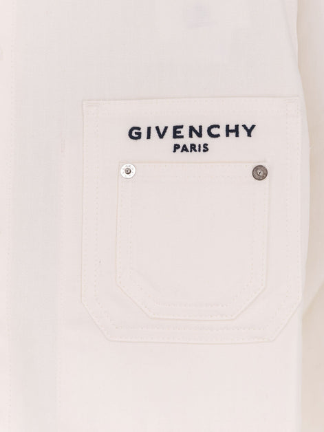 Denim jacket with iconic lettering logo on the front