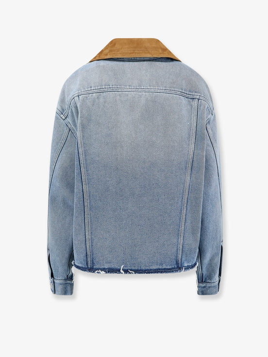 Miu Miu Suede collar blouson
