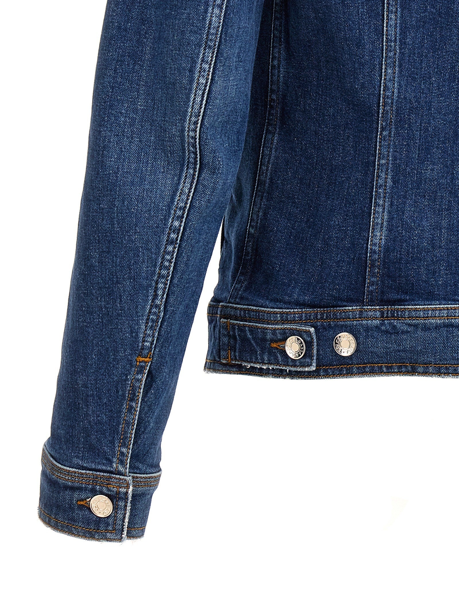 Denim jacket with used effect