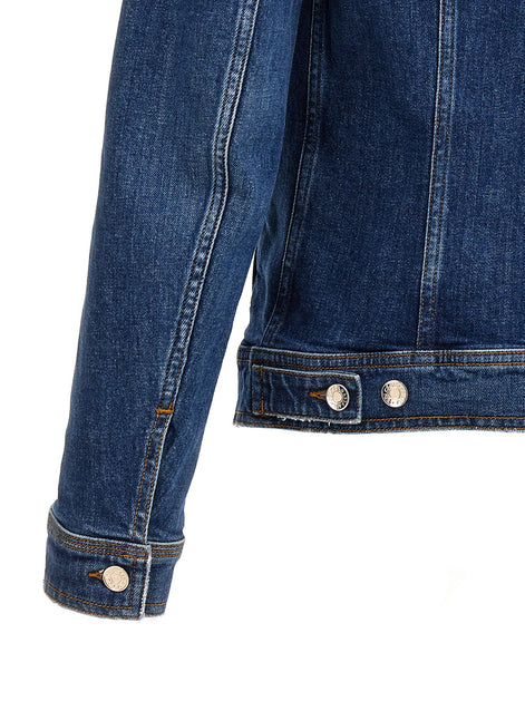 Denim jacket with used effect