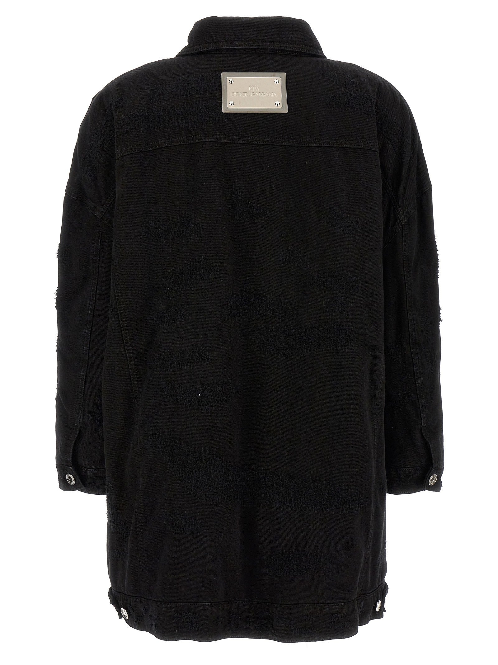 Denim long jacket