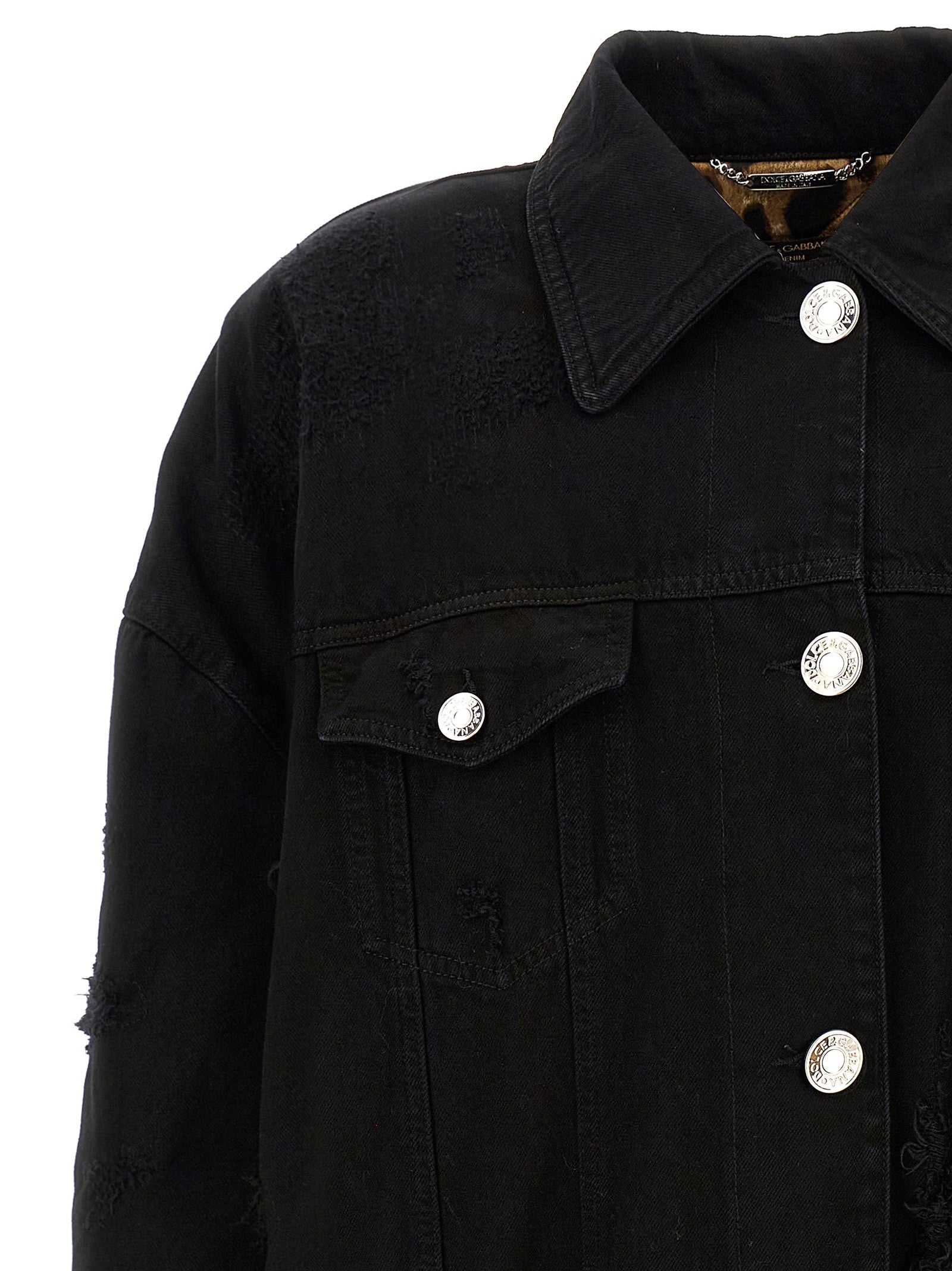 Denim long jacket