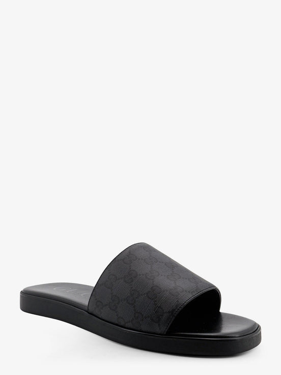 Denim sandals with GG motif