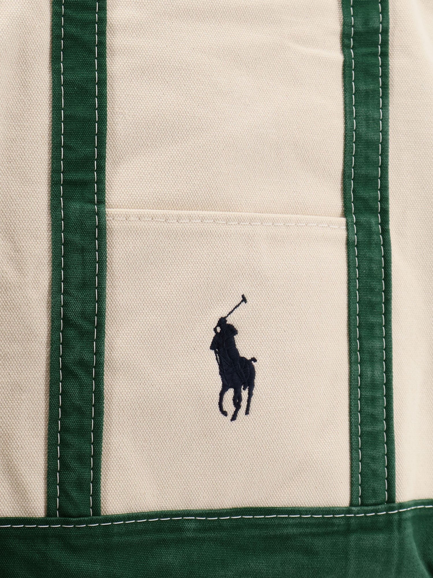 Polo Ralph Lauren Denim shoulder bag with embroidered logo on the front