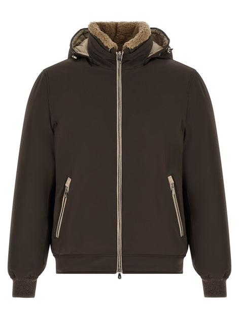 Detachable hood down jacket