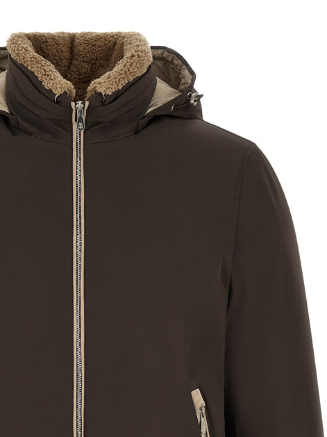 Detachable hood down jacket