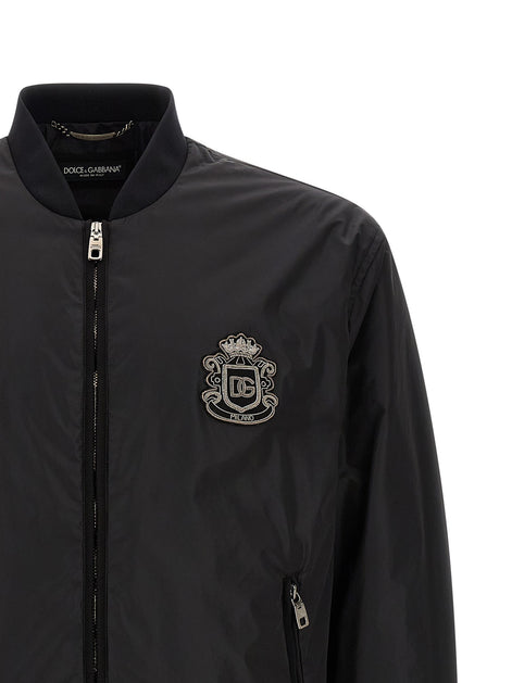 'DG' patch bomber jacket