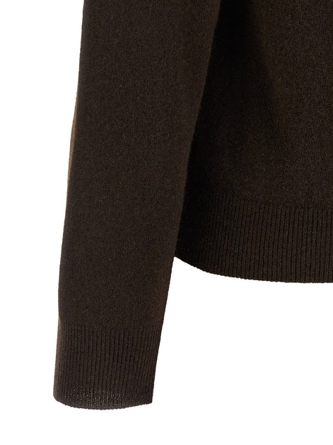 Diamond-shaped collar cardigan