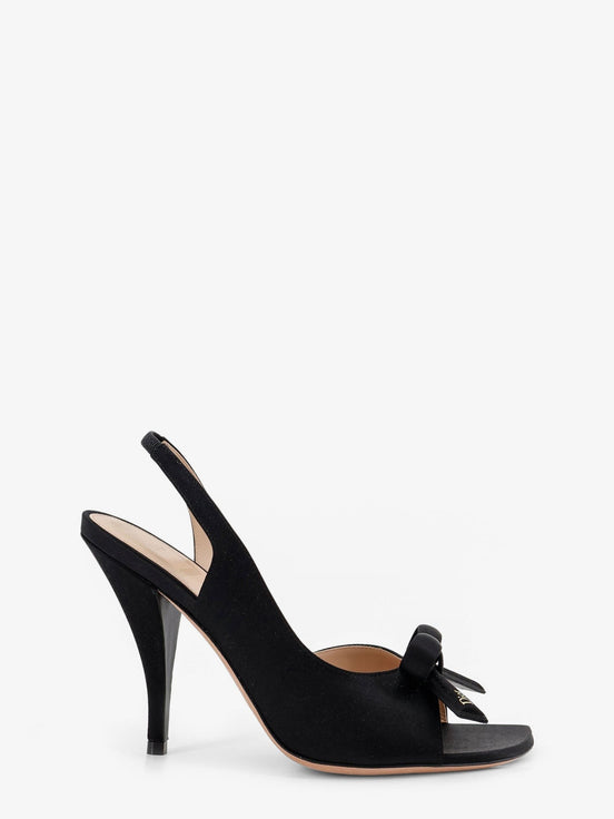 Dior Bow satin sandals with logo bow detail