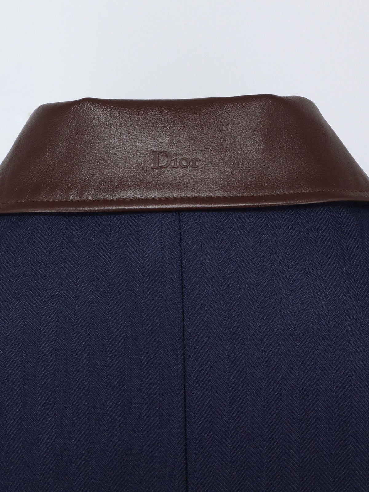Dior Dior Icons cashmere coat with leather collar