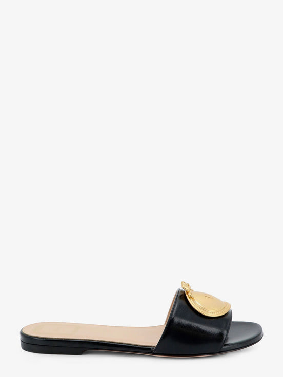 Dior Medaillon leather sandals