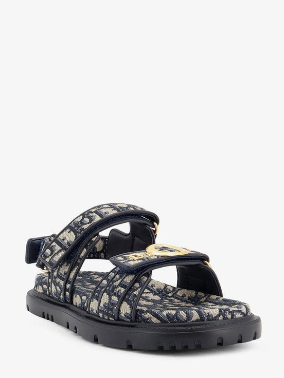 Dior Oblique jacquard fabric sandals