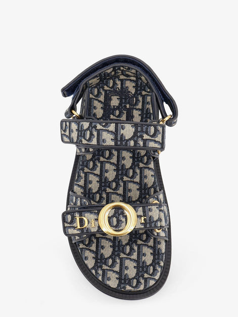 Dior Oblique jacquard fabric sandals