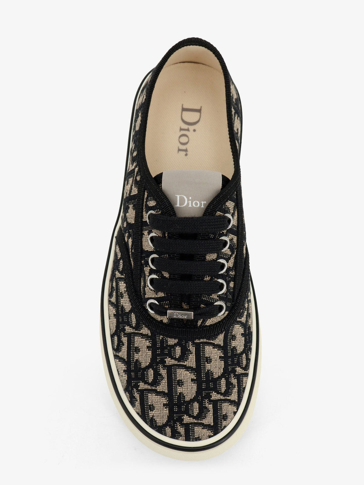Dior Dior Saltwind cotton sneakers with Dior Oblique embroidery