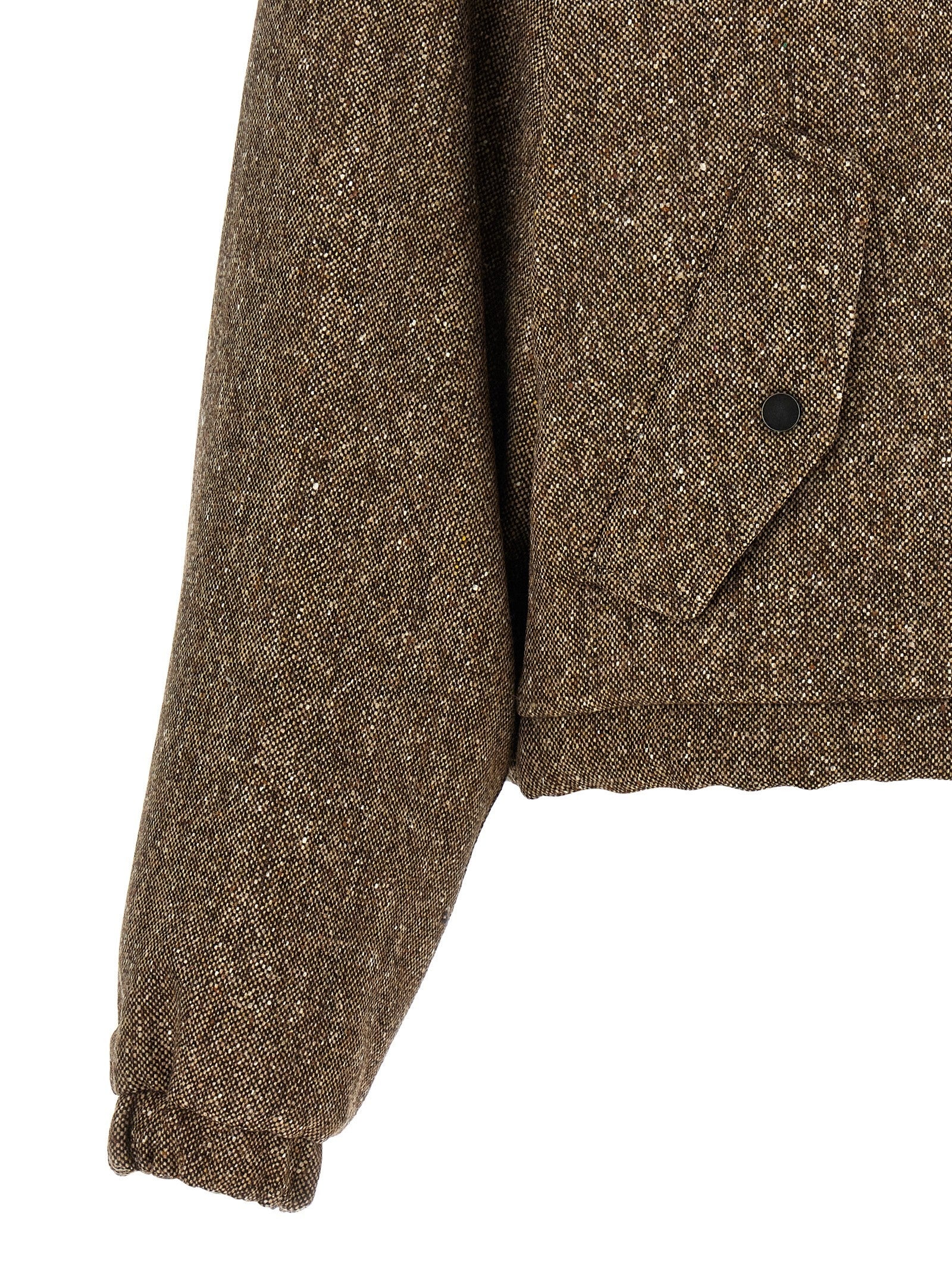 Donegal tweed down jacket