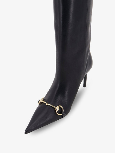 Gucci Donna slip-on leather boots