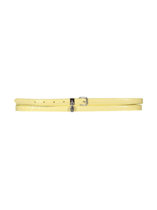 DOUBLE BELT WITH SKULL AND PAVÈ