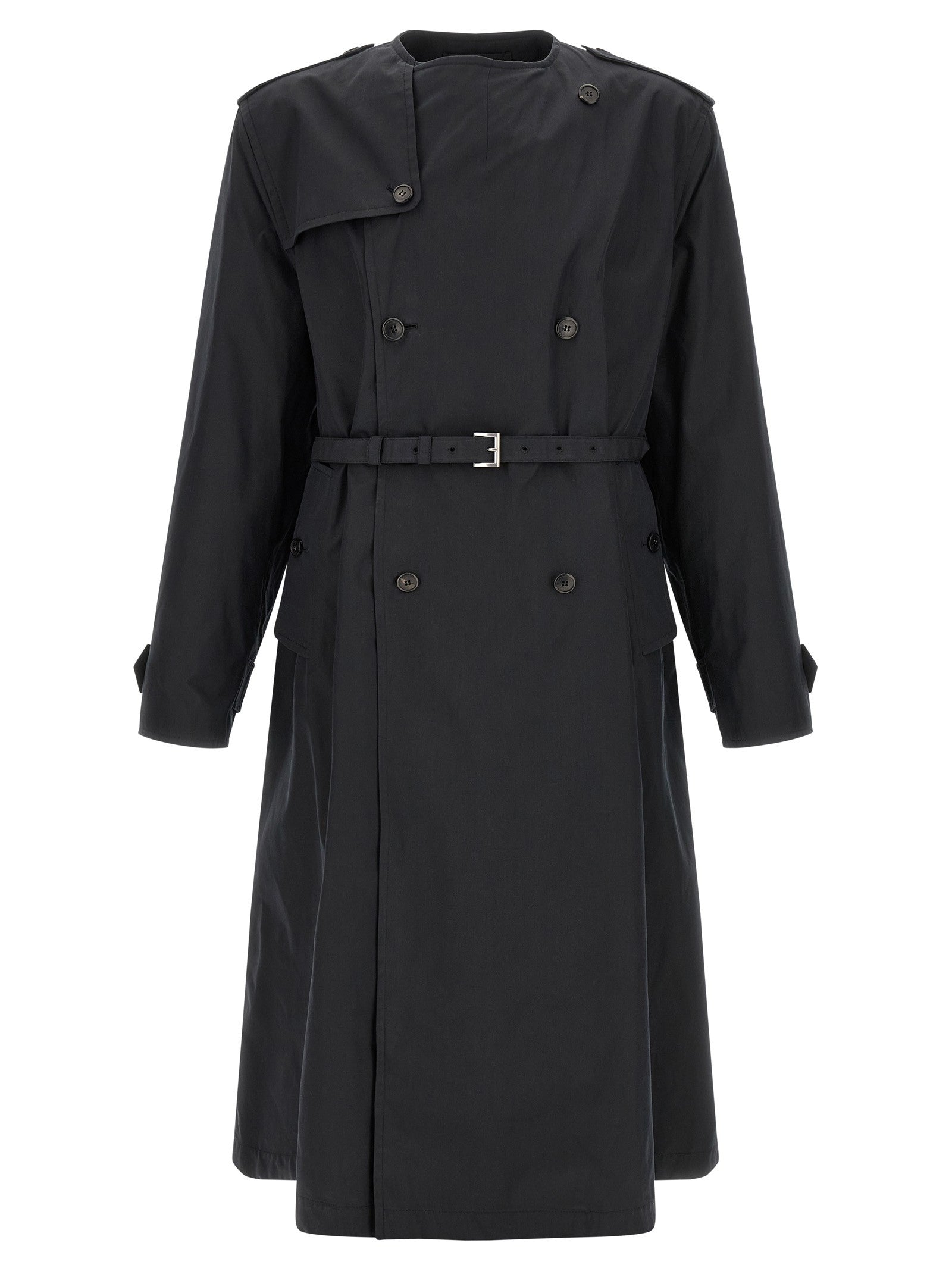 Double-breasted trench coat