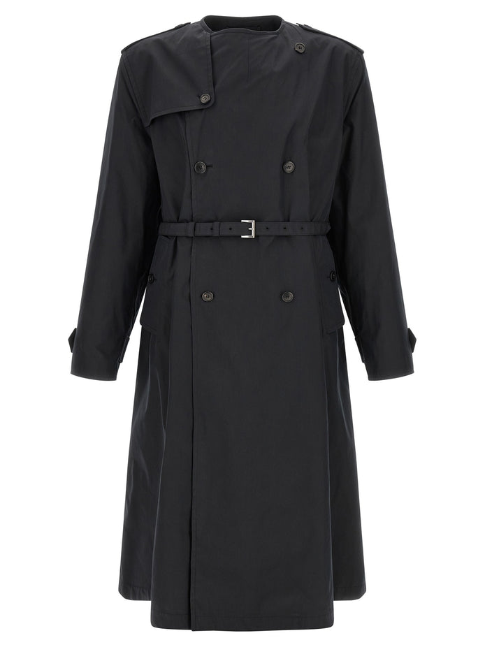 Double-breasted trench coat