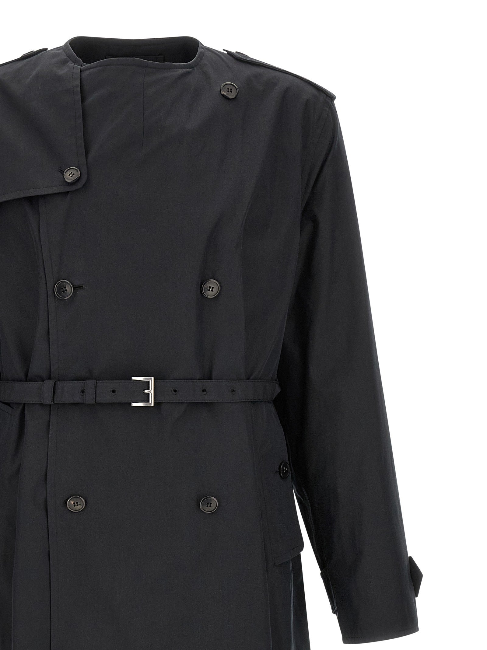 Double-breasted trench coat