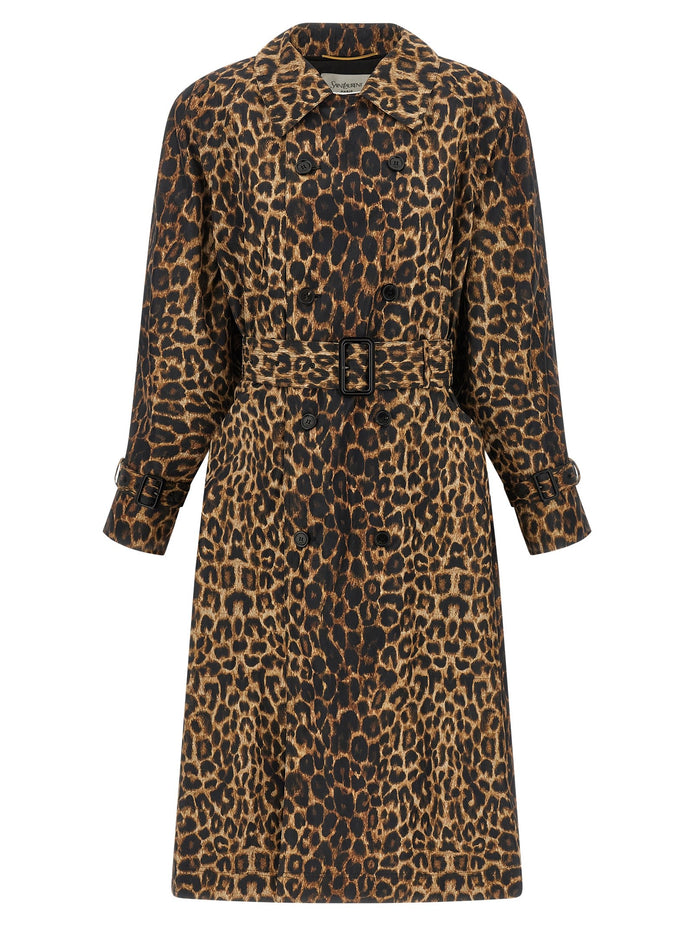 Double-breasted trench coat