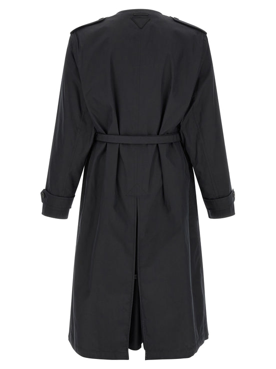 Double-breasted trench coat