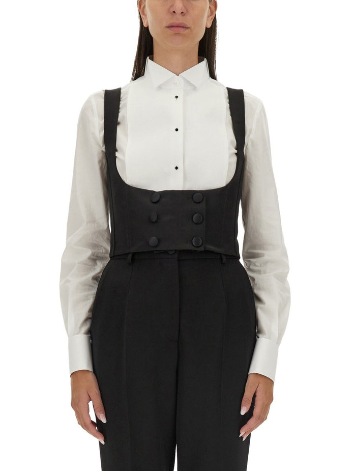 DOUBLE-BREASTED TUXEDO VEST