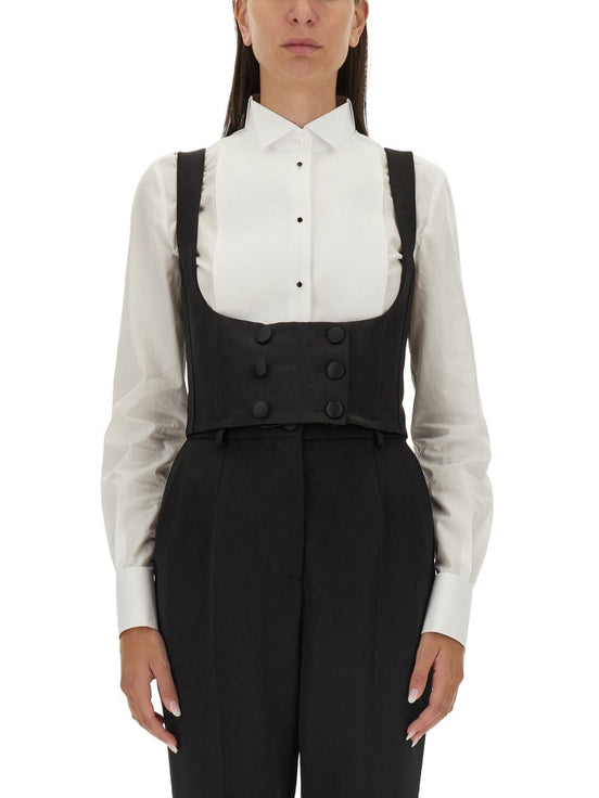 DOUBLE-BREASTED TUXEDO VEST