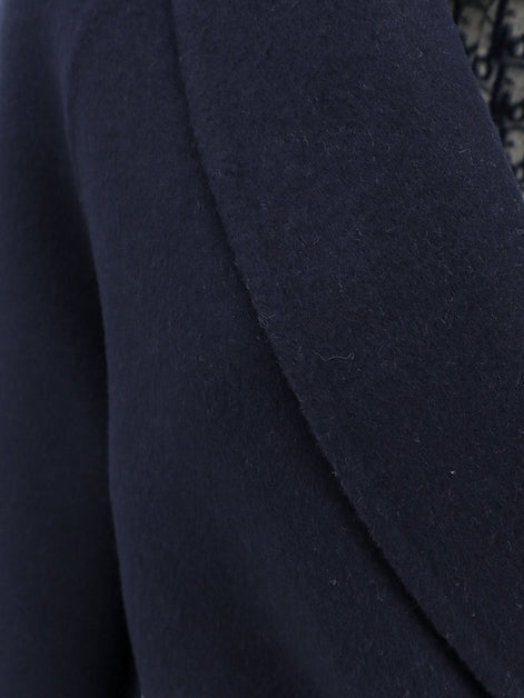 Dior Double-breasted virgin wool and silk caban