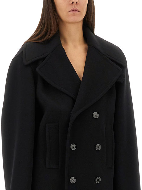 DOUBLE-BREASTED WOOL CABAN