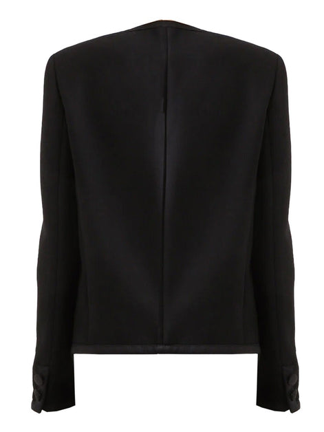 DOUBLE CREPE SINGLE-BREASTED JACKET