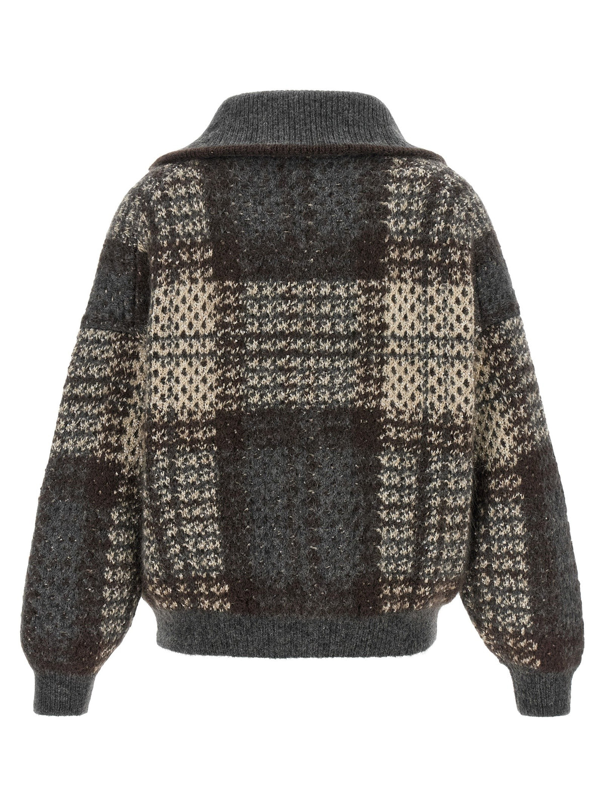 Brunello Cucinelli Double 'Dazzling Tartan' cardigan