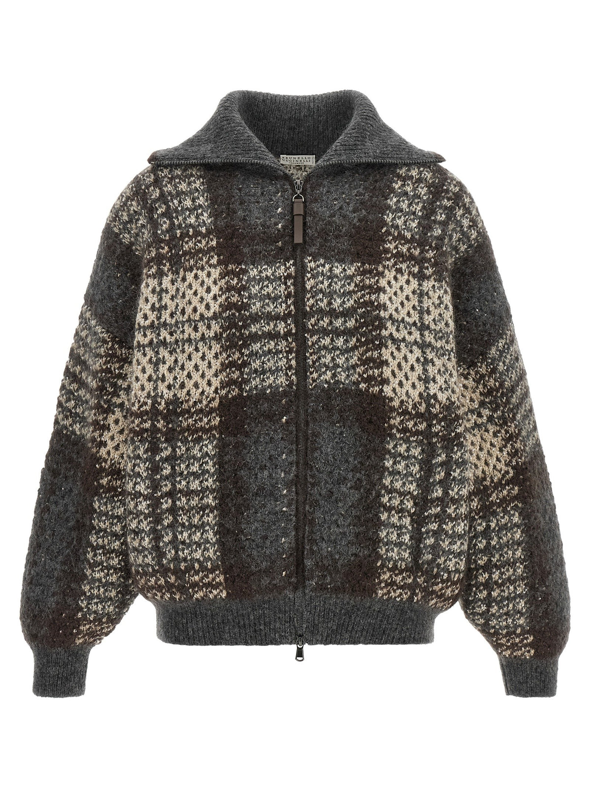 Double 'Dazzling Tartan' cardigan