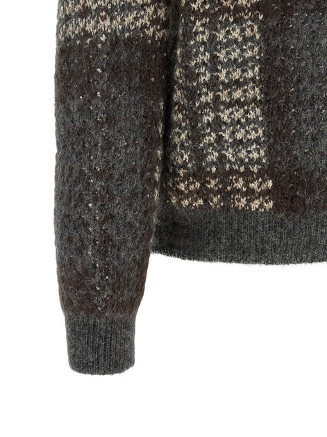 Brunello Cucinelli Double 'Dazzling Tartan' cardigan
