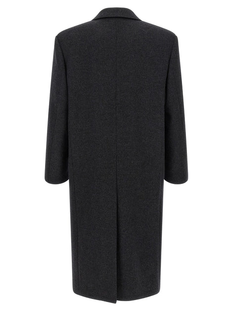 Saint Laurent Double-face combed wool coat