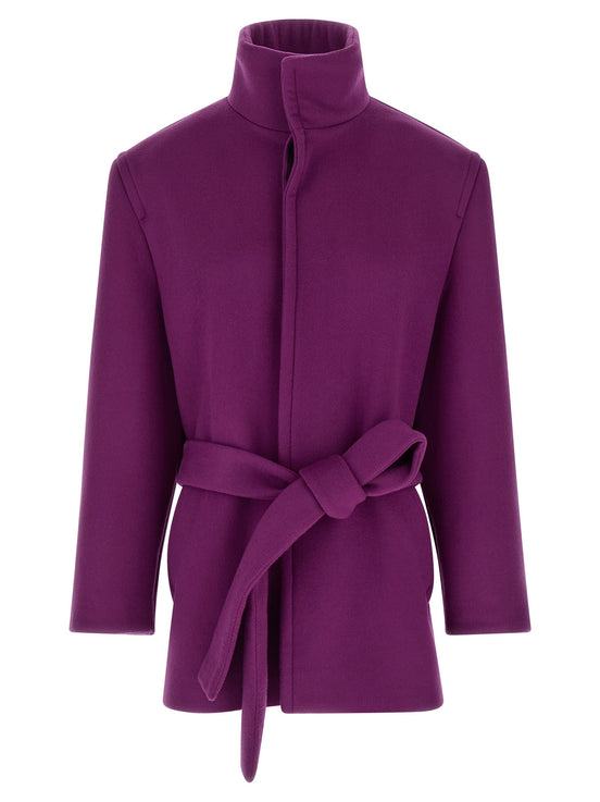 Double-face wool coat