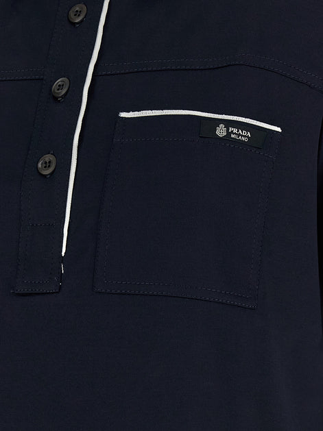PRADA Double-layer polo shirt