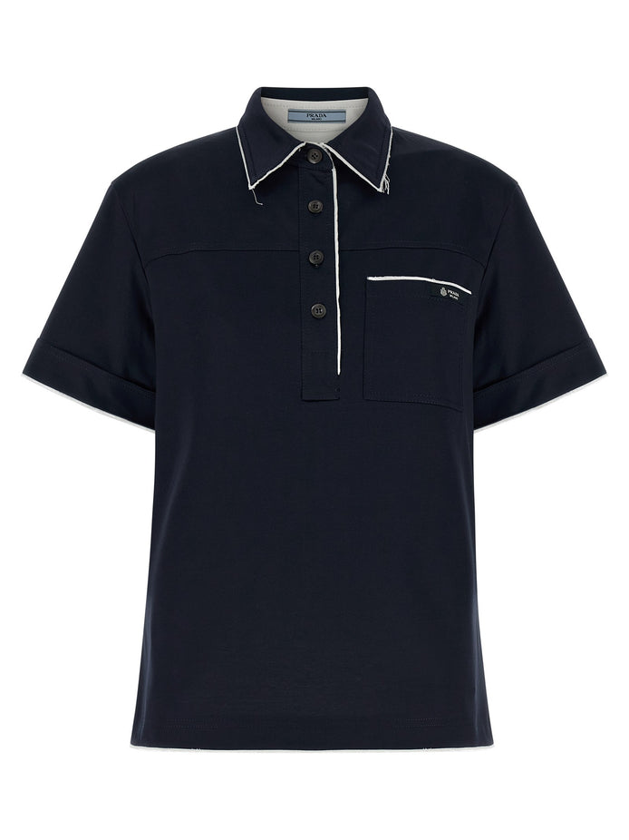 Double-layer polo shirt