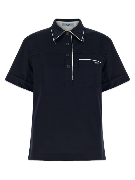 Double-layer polo shirt