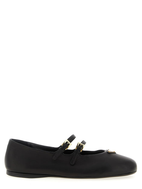 Double strap ballet flats