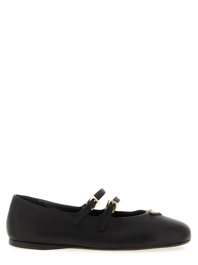 Double strap ballet flats