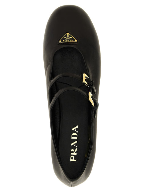 Double strap ballet flats