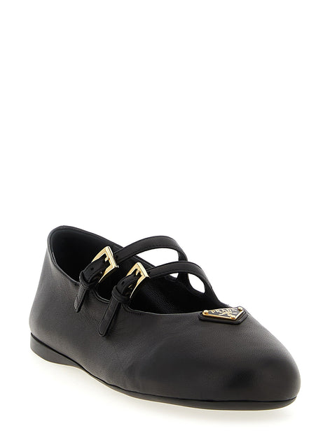 Double strap ballet flats