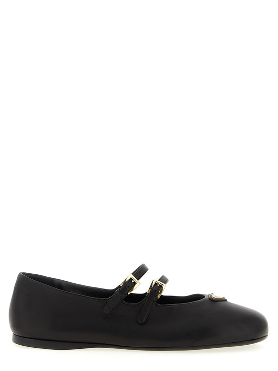 Double strap ballet flats