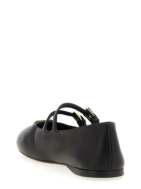 Double strap ballet flats