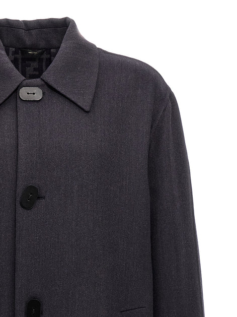 Double wool coat