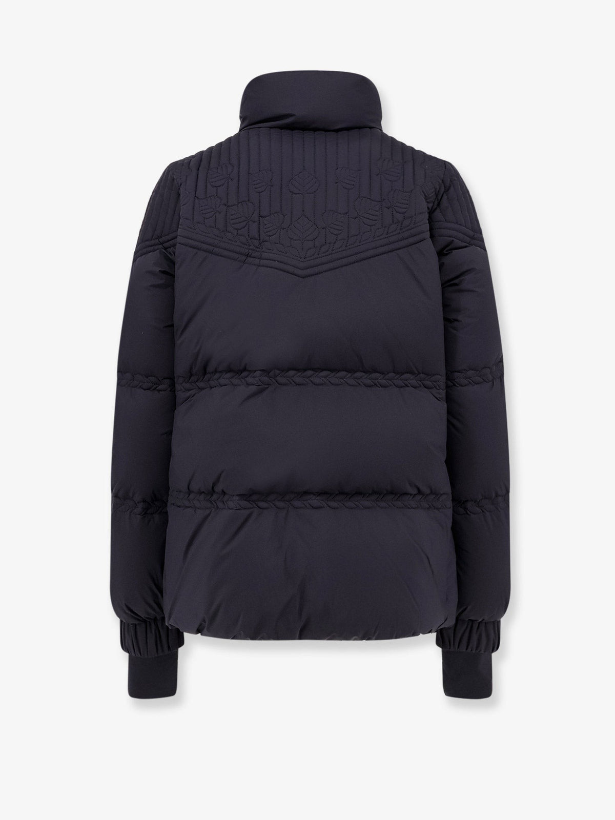 MONCLER GRENOBLE Down jacket with hood and emboridery
